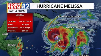 Hurricane Melissa Rapidly Intensifies, Threatens Nations.