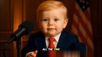 'We're Tiny but We Tower!' &ndash; Baby Trump Delivers Heartfelt (and Hilarious) Pep Talk to America