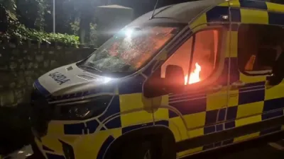 Dublin Chaos: Police Vans Burned as Locals Protest Migrant Housing.