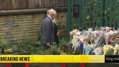 King Charles Visits Manchester Synagogue Attack Site.