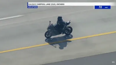 Instant Karma: Armed Biker Who Killed Deputy Stopped by Civilian Car in High-Speed Chase.