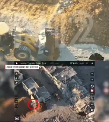 EXPOSED: Hamas Caught on Drone Footage Staging Fake Hostage Body Recovery in Gaza.