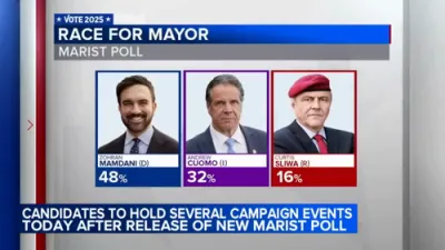 NEW: Poll Shows Mamdani Ahead as Cuomo Trails in NYC Mayor's Race.