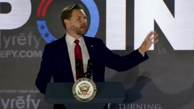 The Crowd Erupts, &ldquo;48! 48!" for Vice President Vance as Future President.