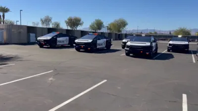 Las Vegas Police Unveil World's First Tesla Cybertruck Fleet.