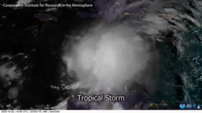 TIMELAPSE: Hurricane Melissa's Deadly Power That Destroys Jamaica.