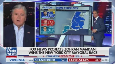 NY ELECTION UPDATE: FOX News Decision Desk HQ Projects Zohran Mamdani Winner in NYC Mayoral Race.