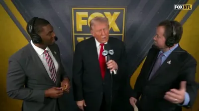 Historic Moment: President Trump Participates in Live NFL Commentary.