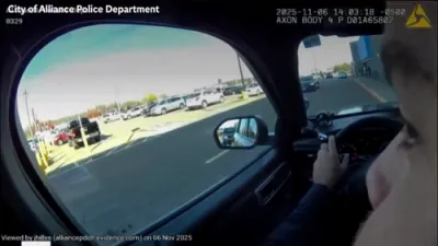 Police Respond to Bull Riding in Parking Lot And Joins the Fun.