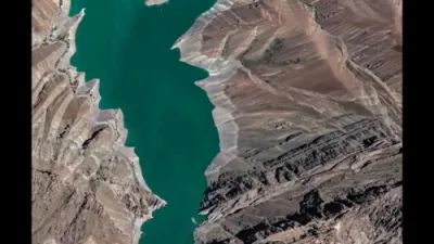 Satellite Imagery Shows Iran's Karaj Dam Nearly Gone.
