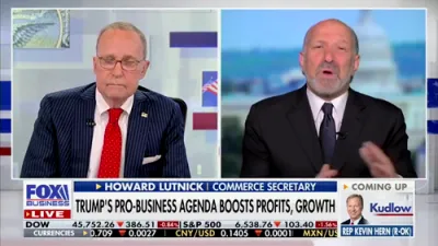 Lutnick Forecasts &ldquo;Big Beautiful Bill" to Boost Manufacturing Jobs.