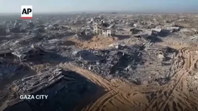 New drone footage from southern Gaza.