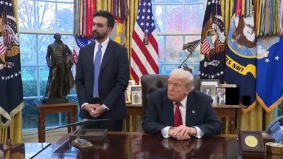 Trump Laughs Off Fascist Label, Keeps Meeting Focused on NYC.