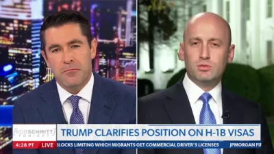 Stephen Miller: Massive H-1B Crackdown Underway to Protect U.S. Workers.