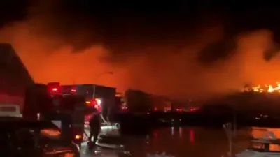 Massive Fire Ravages Over 170 Buildings in Oita, Japan.
