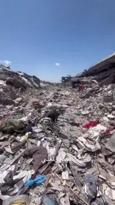 Video Reveals Total Destruction of Hamas Base Near Israel Border.