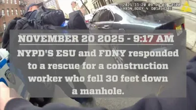 NYPD and FDNY Rescue Worker After 30-Foot Manhole Fall.