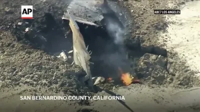 Air Force Thunderbird Pilot Ejects Before F-16 Crashes in California Desert.