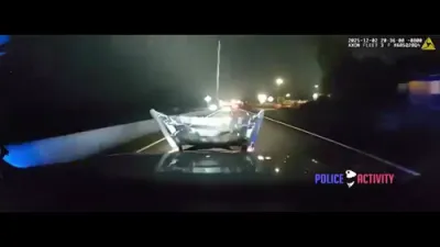 Washington Police Stop Felon With Perfect Grappler Takedown.