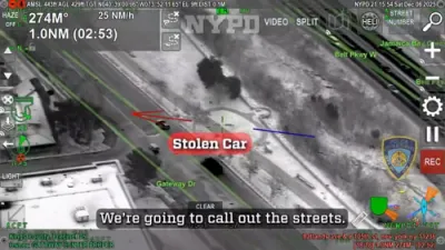 Helicopter Footage Shows Aerial Support Ending Brooklyn SUV Chase.
