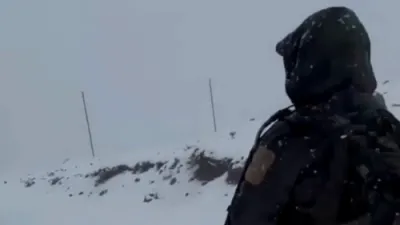 IDF Troops Patrol Snowy Mount Hermon.