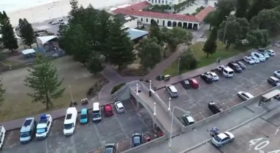 Drone Footage Shows Police Neutralize Terrorist at Bondi Beach.