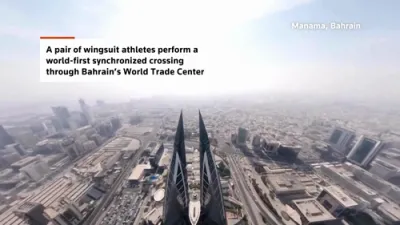 Wingsuit Duo Performs World-First Head-On Flight Between Towers.