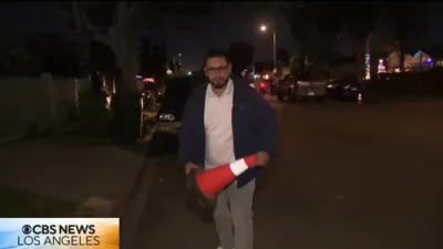 Los Angeles 'Cone King' Removes 5,000 Illegal Parking Cones.