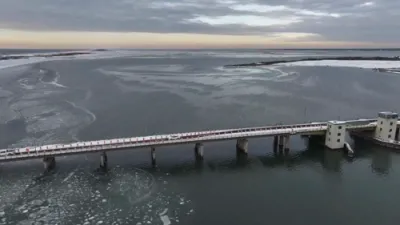 Drone Footage Captures First Seasonal Freeze in Great South Bay.