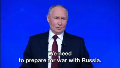Putin Accuses NATO's Rutte of Incompetence Over War Readiness.