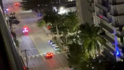 Police Chase Ends With Stolen Ferrari Slammed Into Pole.