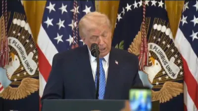 President Trump Praises Mark Levin During White House Hanukkah Reception.