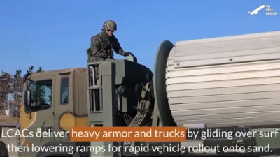 US Military Tests South Korea's Beach Driving Techniques.