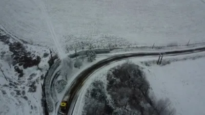 The Pilat Mountains in France Transformed by a Rare Winter Snow.