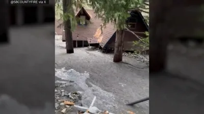 California Floods Bury Homes as Mudslides Devastate Wrightwood.