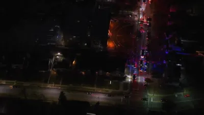Two-Alarm Fire Tears Through East Orange Apartment Building.