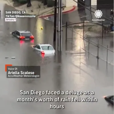 A Month's Worth of Rain Hits San Diego in Hours.