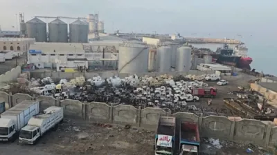 Saudi-Led Coalition Strikes Weapons Shipments at Yemen's Al-Mukalla Port.