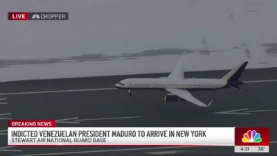 BREAKING NEWS: U.S. Forces Deliver Venezuela Leader Nicol&aacute;s Maduro to New York After Capture.