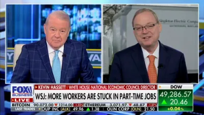 Kevin Hassett Points to Strong U.S. Labor Gains Under America First.