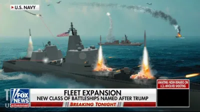 Trump Unveils USS Defiant as Flagship of New Golden Fleet.