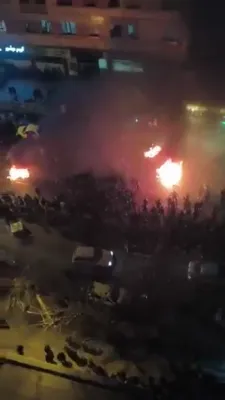 Protesters Burn Paramilitary Vehicles as Tehran Uprising Deepens.