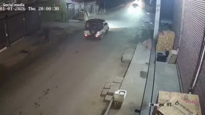 Street Vendor Escapes Injury as Speeding Car Smashes Cart.