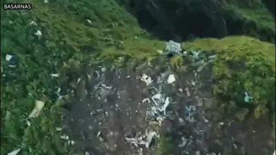 Wreckage Located in Indonesia After Aircraft Loses Contact Near Mountains.