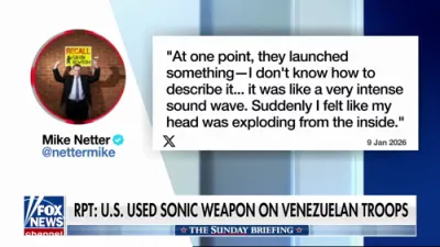 US Forces Allegedly Used Advanced Sound Weapon in Caracas Assault.