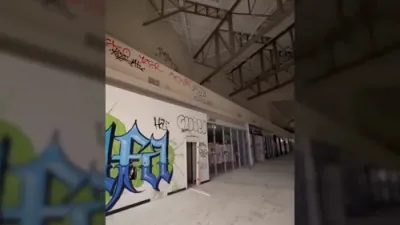 Video Reveals Abandoned California Mall Overrun by Vandals.