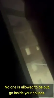 Martial law in Karaj, west of Tehran.
