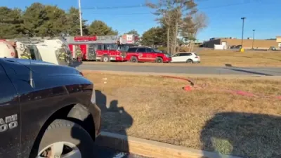 Propane Tanker Overturns in Boston Suburb, Driver Injured.