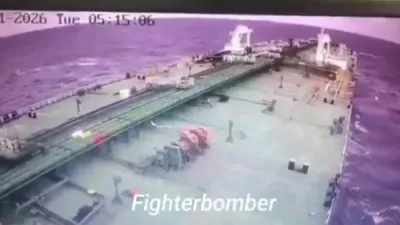 Ukrainian Drone Hits Russian Shadow Fleet Tanker in Black Sea.