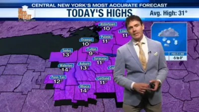 National Weather Service Warns of Heavy Snow Across Central New York.